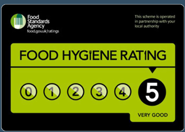 Food Hygiene Rating 5 - The Blue Pig - Trench